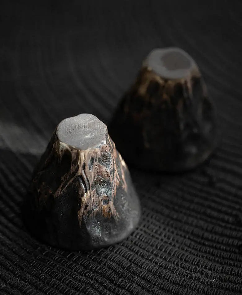 Gohobi Handmade Black Wabi-sabi Tea Cup Gohobi (We cover U.S. import duties)