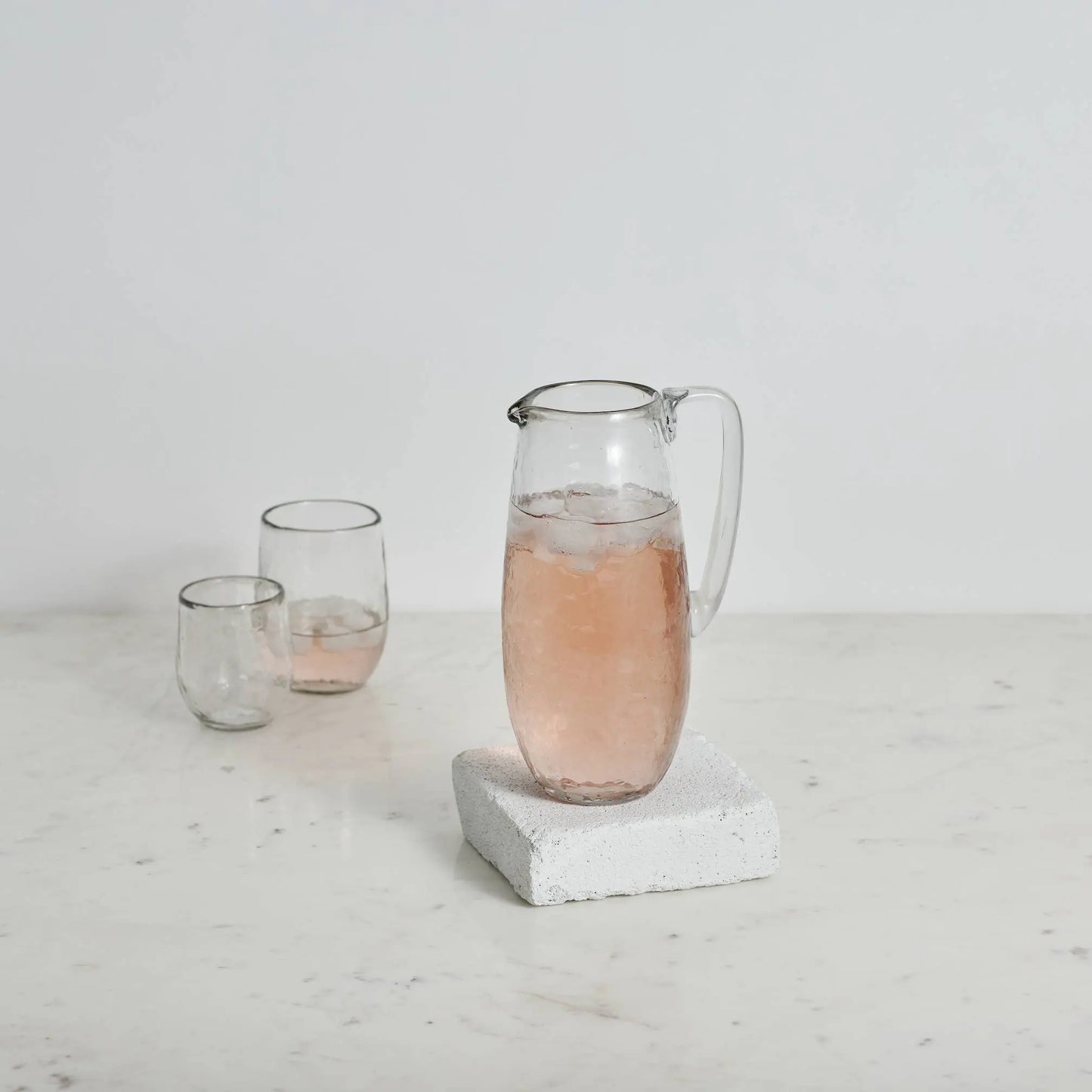 Pebbled Glass Pitcher The Collective