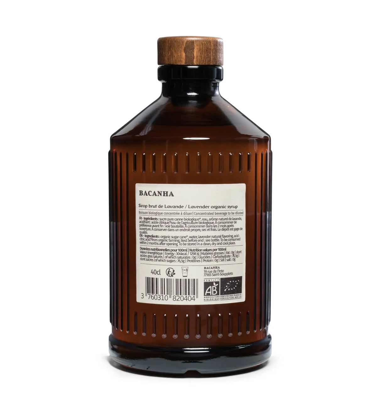 Raw Lavender Syrup - Organic - 400 ml Bacanha USA & Canada