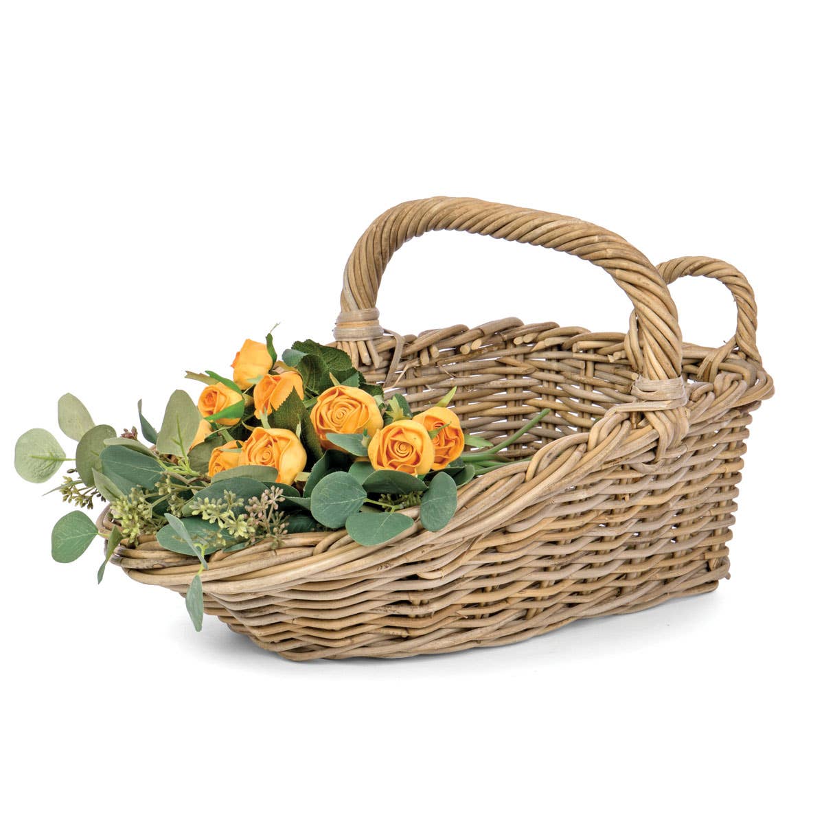 S/2 RATTAN SCOOP OH-KUBU GRY Willow Group