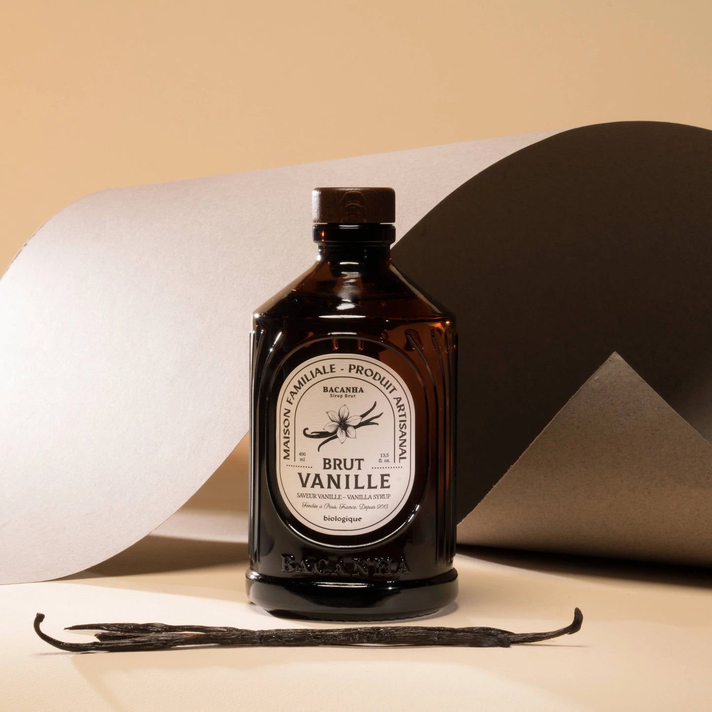 Raw Vanilla Syrup - Organic - 400ml - 13,5 fl. oz. Bacanha