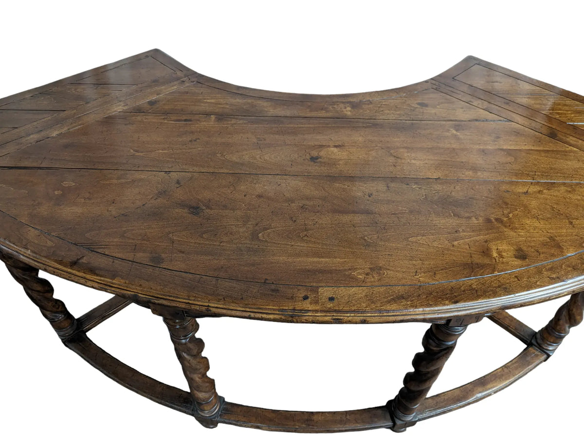 Reproduction Turned Leg Drop Leaf Desk Home Crush