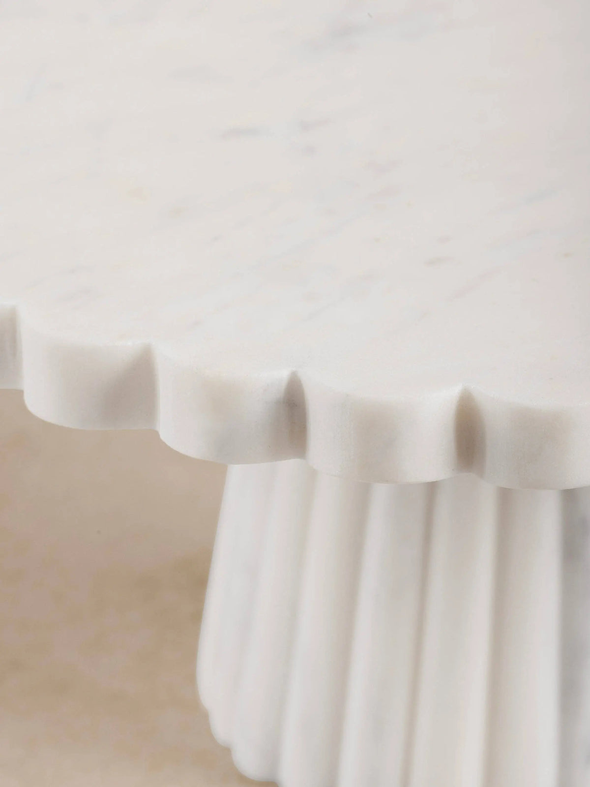 Bobby Ribbed Marble Cake Stand GAURI KOHLI