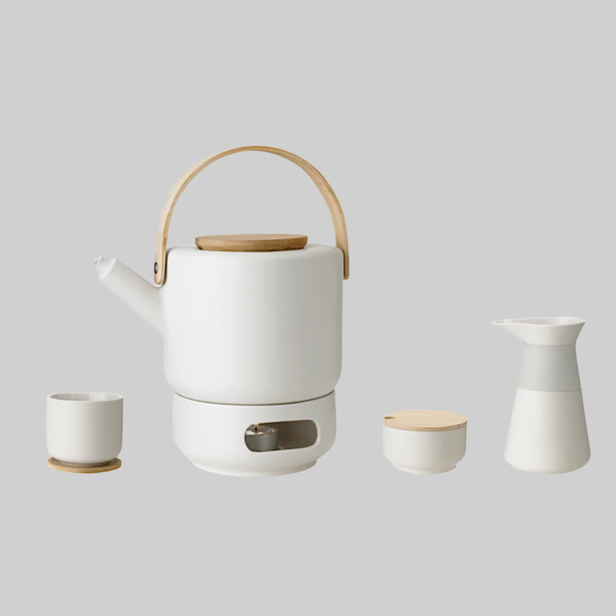 Theo cup, with coaster/lid - sand Studio Nordhaven