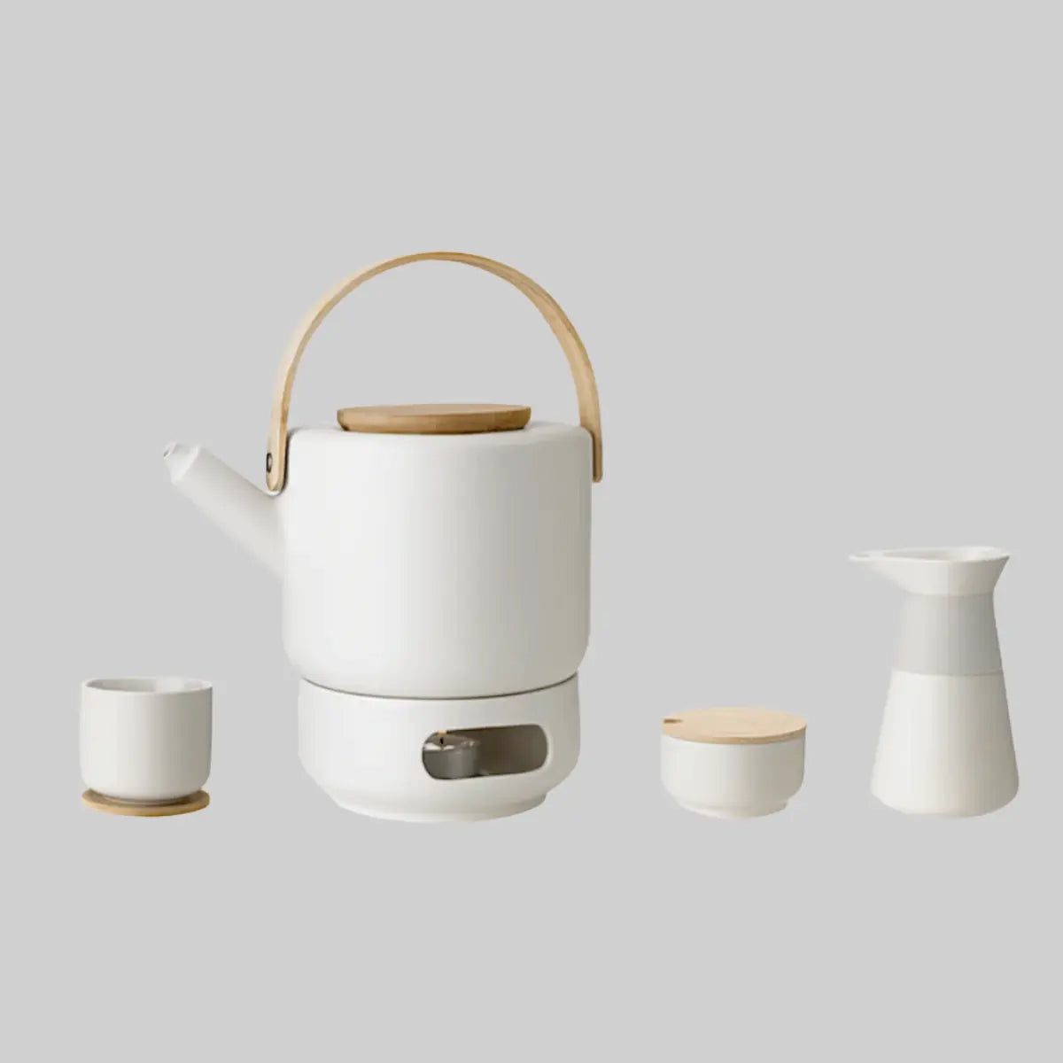 Theo cup, with coaster/lid - sand Studio Nordhaven