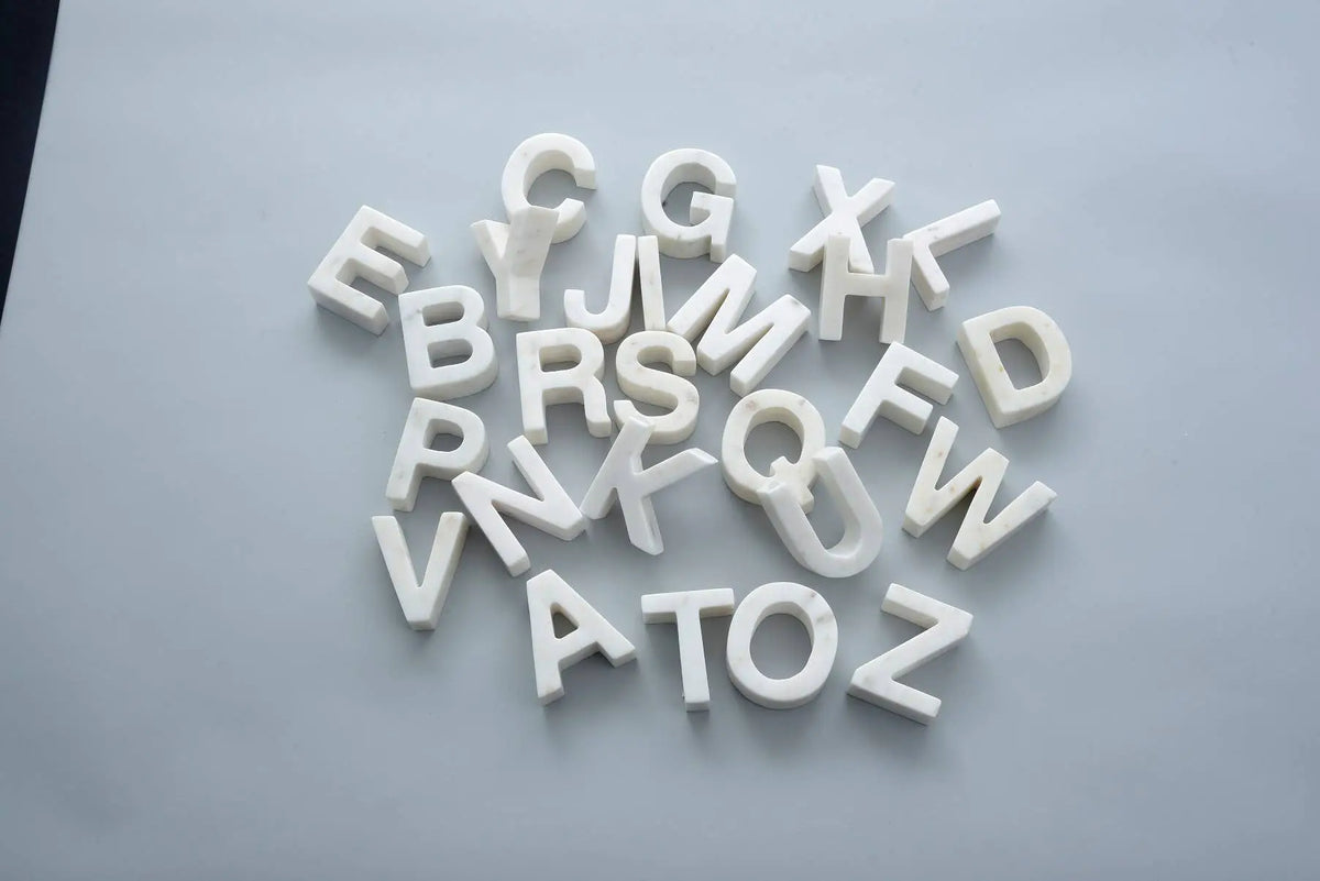 Marble Letters BIDKhome