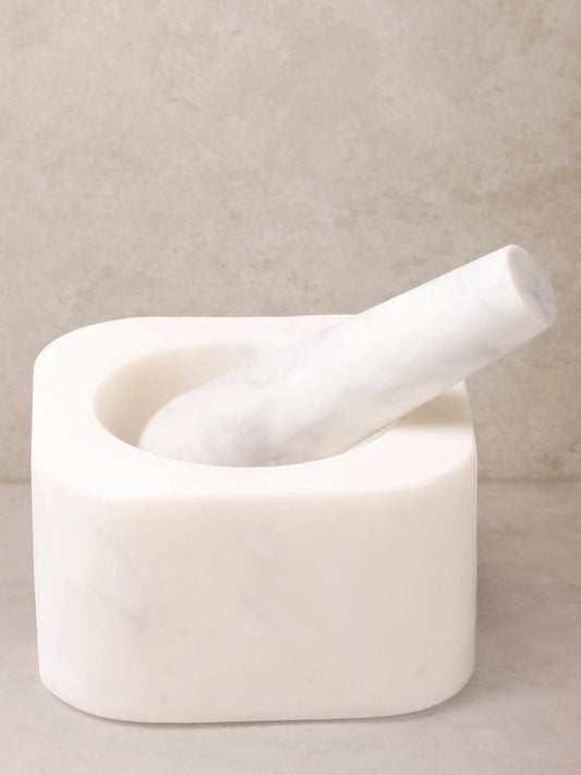 Noble Marble Mortar & Pestle Set GAURI KOHLI