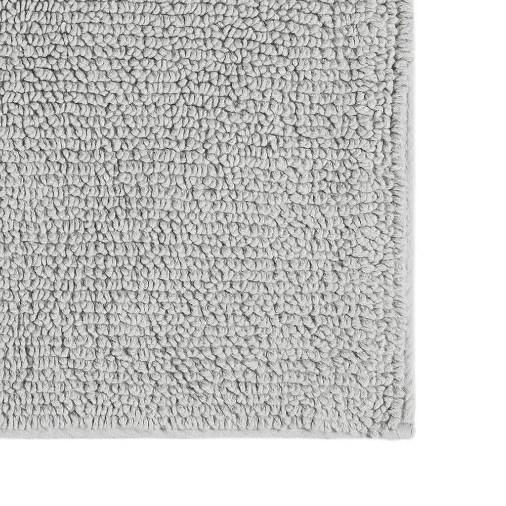 Luxury Feather Touch Reversible Bath Rug, Grey Olliix