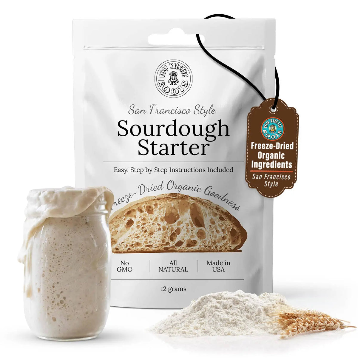 Organic Non-GMO, Freeze Dried, Sourdough Starter My Rustic Roots