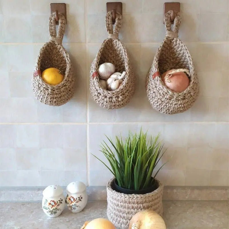 Woven Hanging Storage Baskets BRECK + FOX