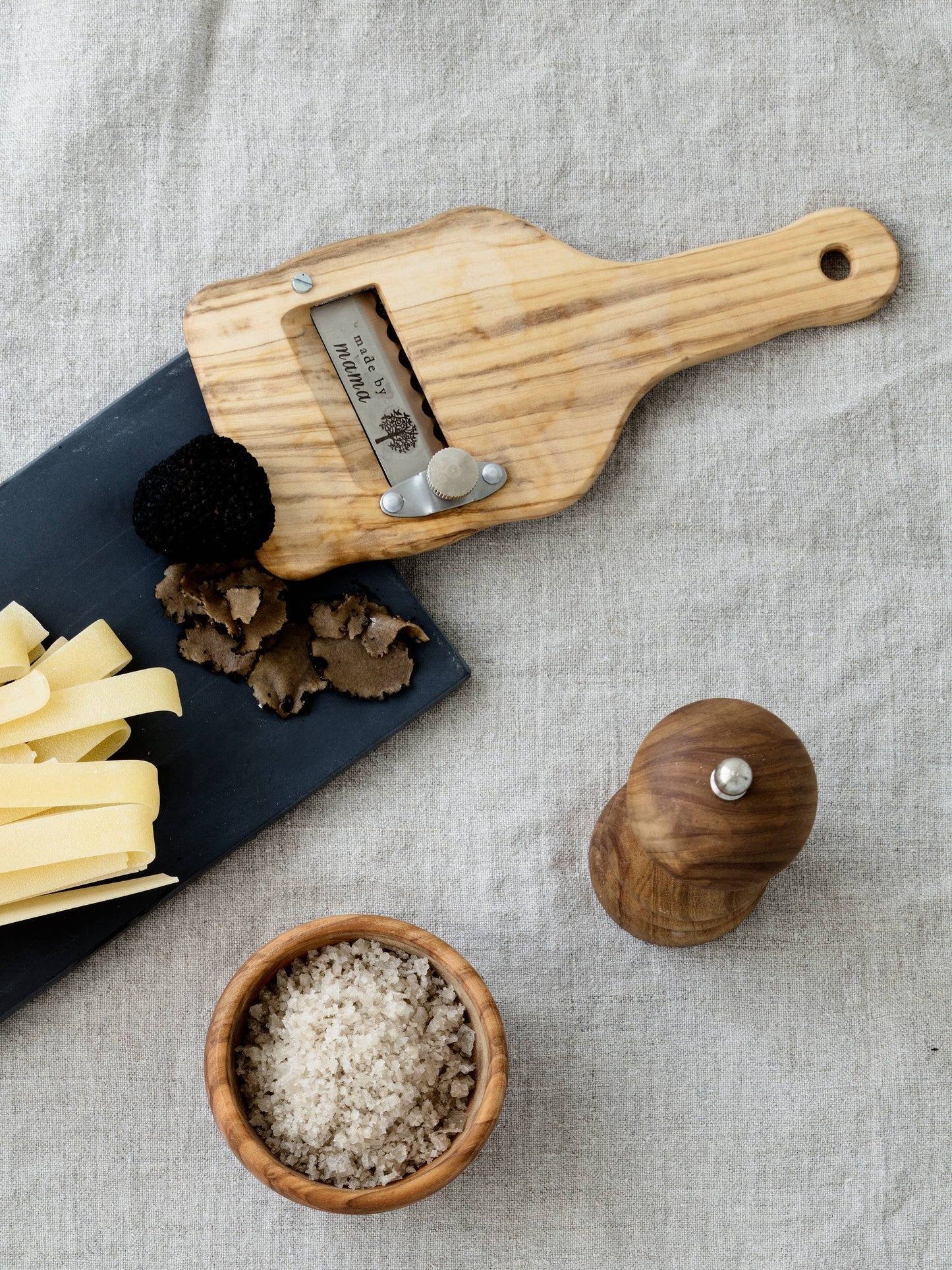 Multi Iron (truffle Iron), Olive Wood, 18x8x1 Cm (lxwxh) Made by Mama