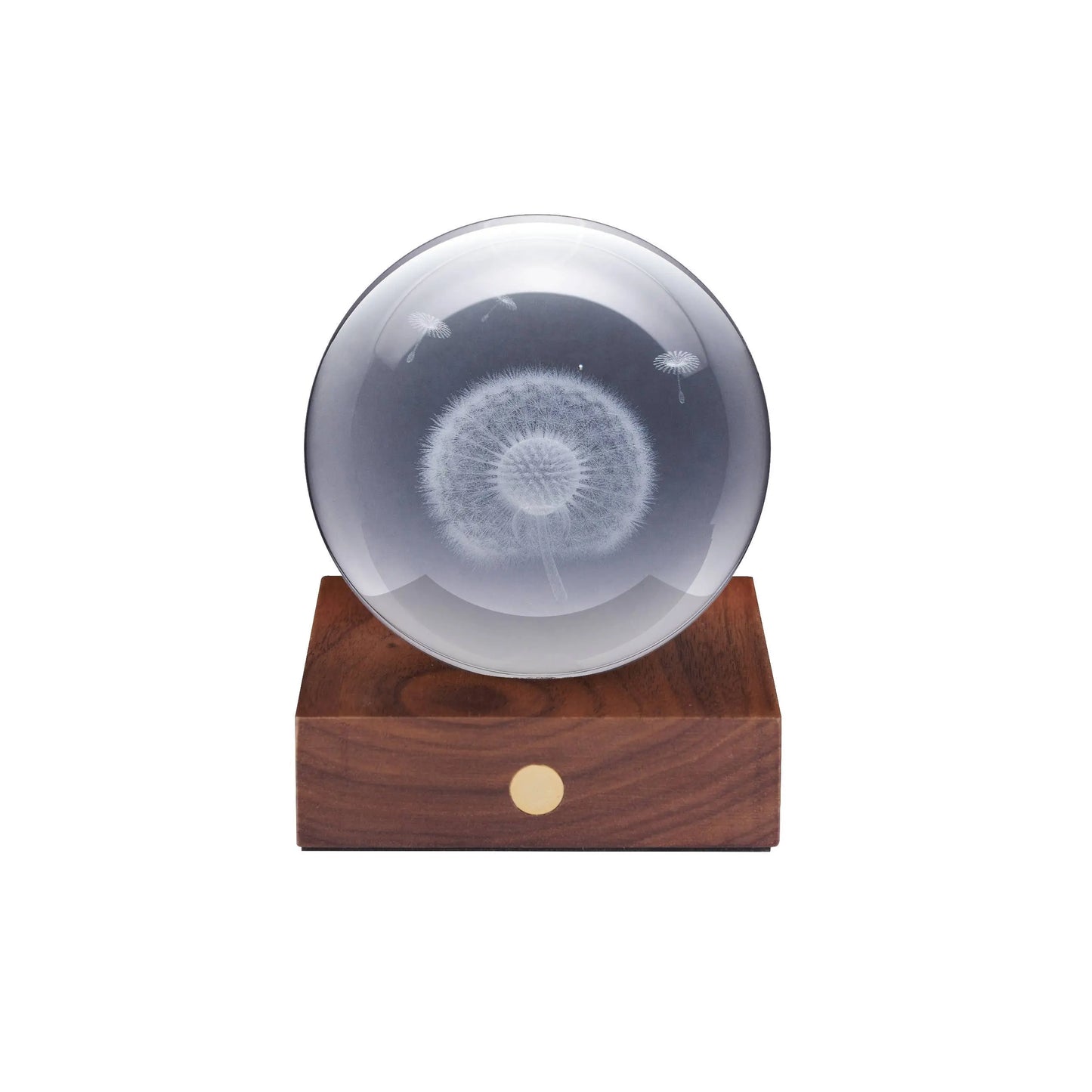 Amber Dandelion Crystal Light Gingko Design