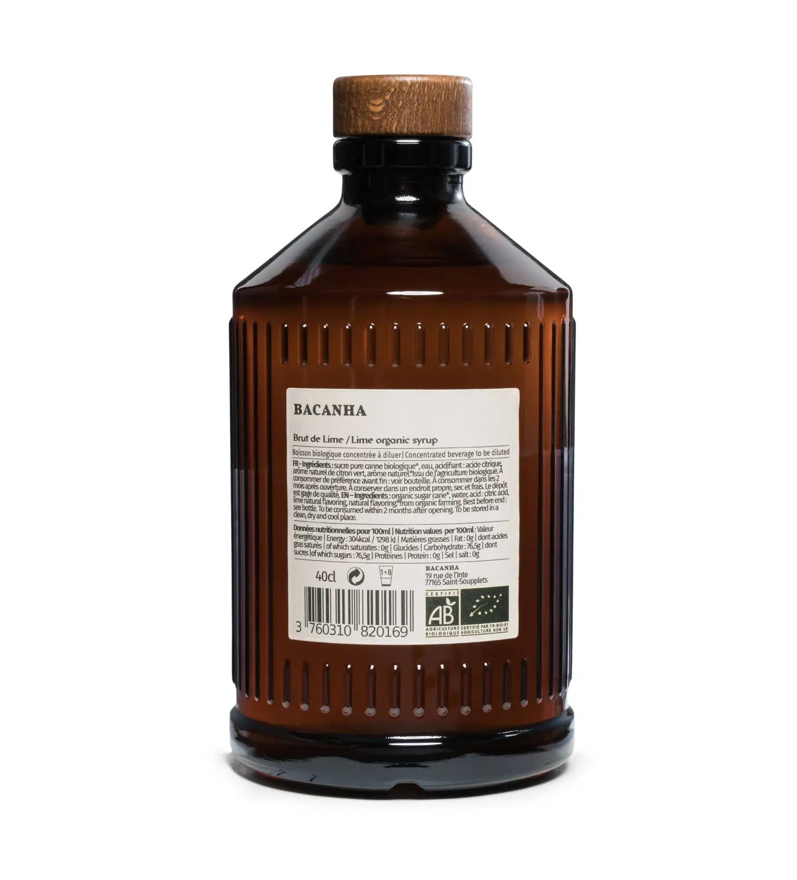 Raw Lime Syrup - Organic - 400ml Bacanha