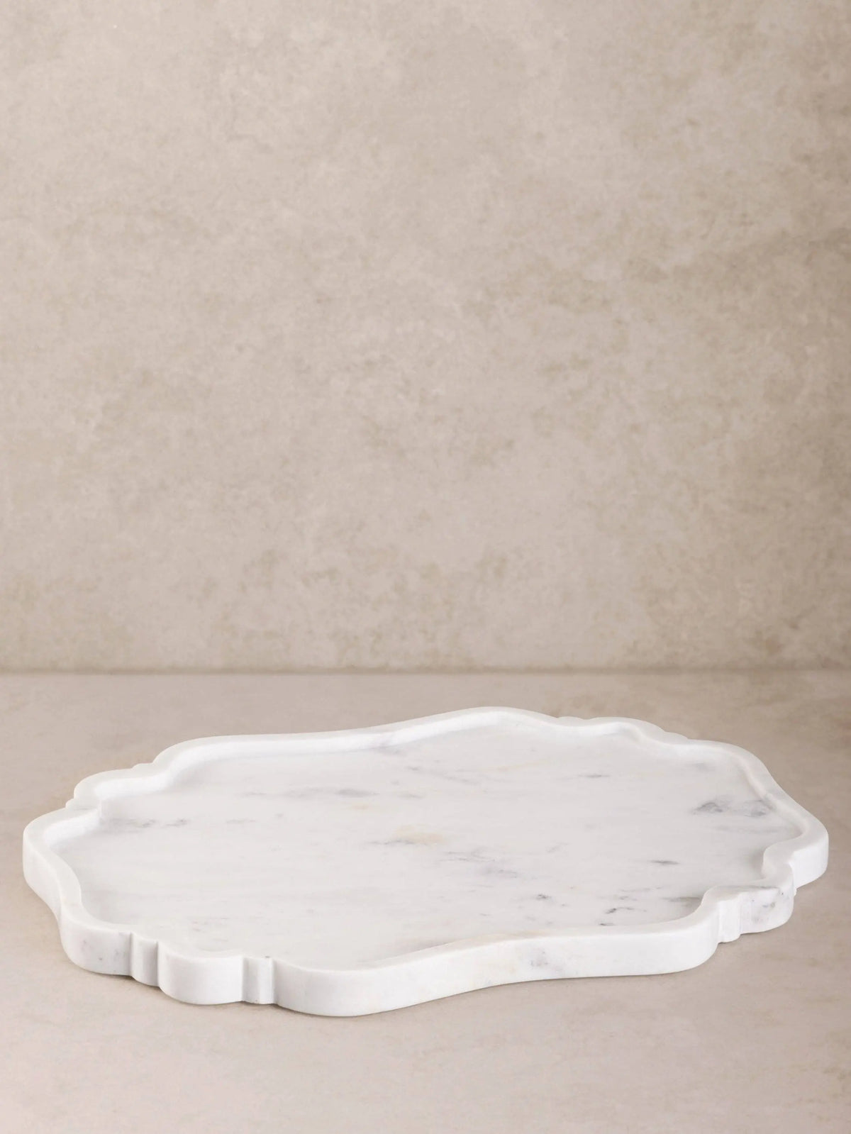 Cascade Scalloped Marble Tray GAURI KOHLI