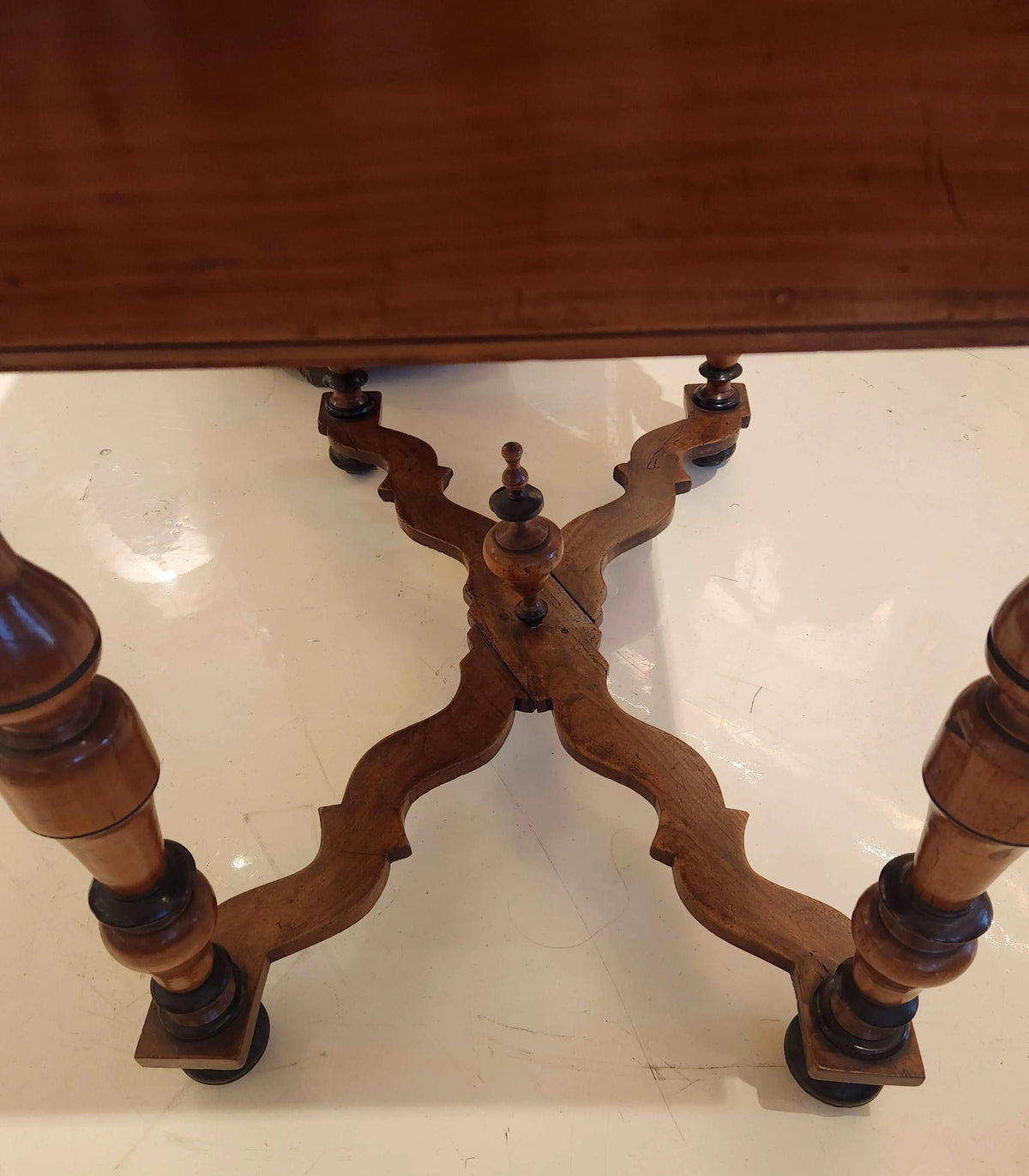 Antique Fruitwood Single Drawer Table a ecrire