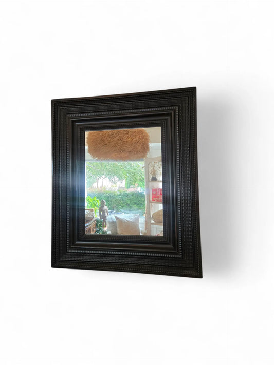 ANTIQUE EBONIZED CARVED DUTCH MIRROR 18TH c. Home Crush