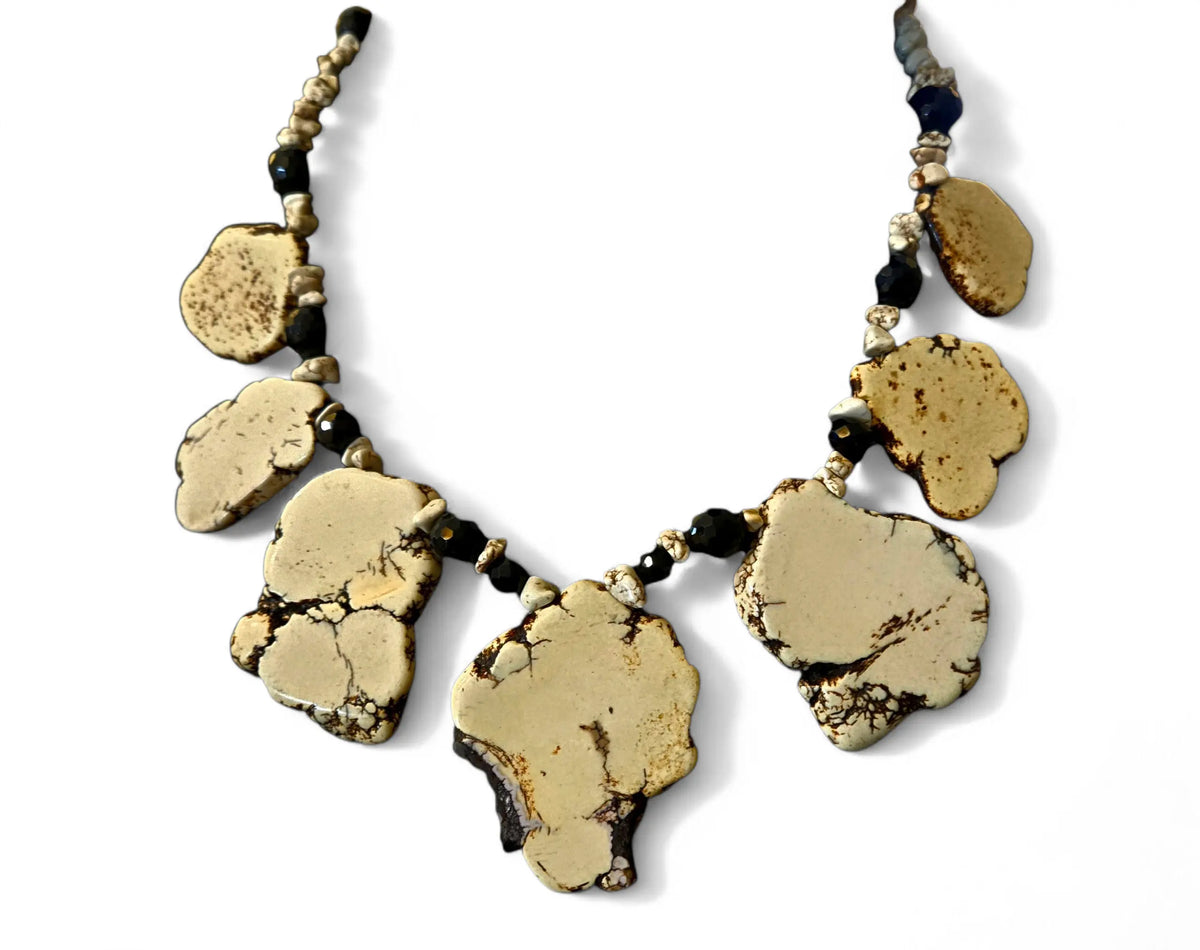 Vintage White Buffalo Turquoise Necklace Home Crush