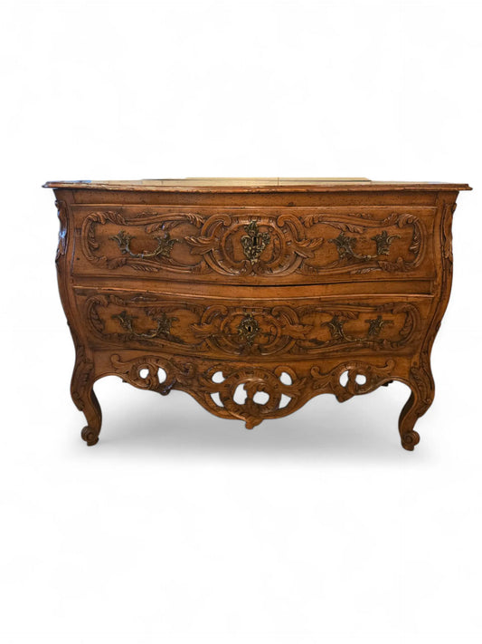 Antique French Louis XV Walnut Commode, 18th Century Home Crush