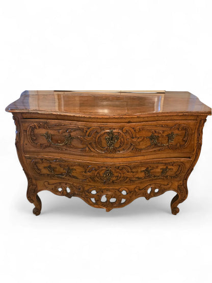 Antique French Louis XV Walnut Commode, 18th Century Home Crush