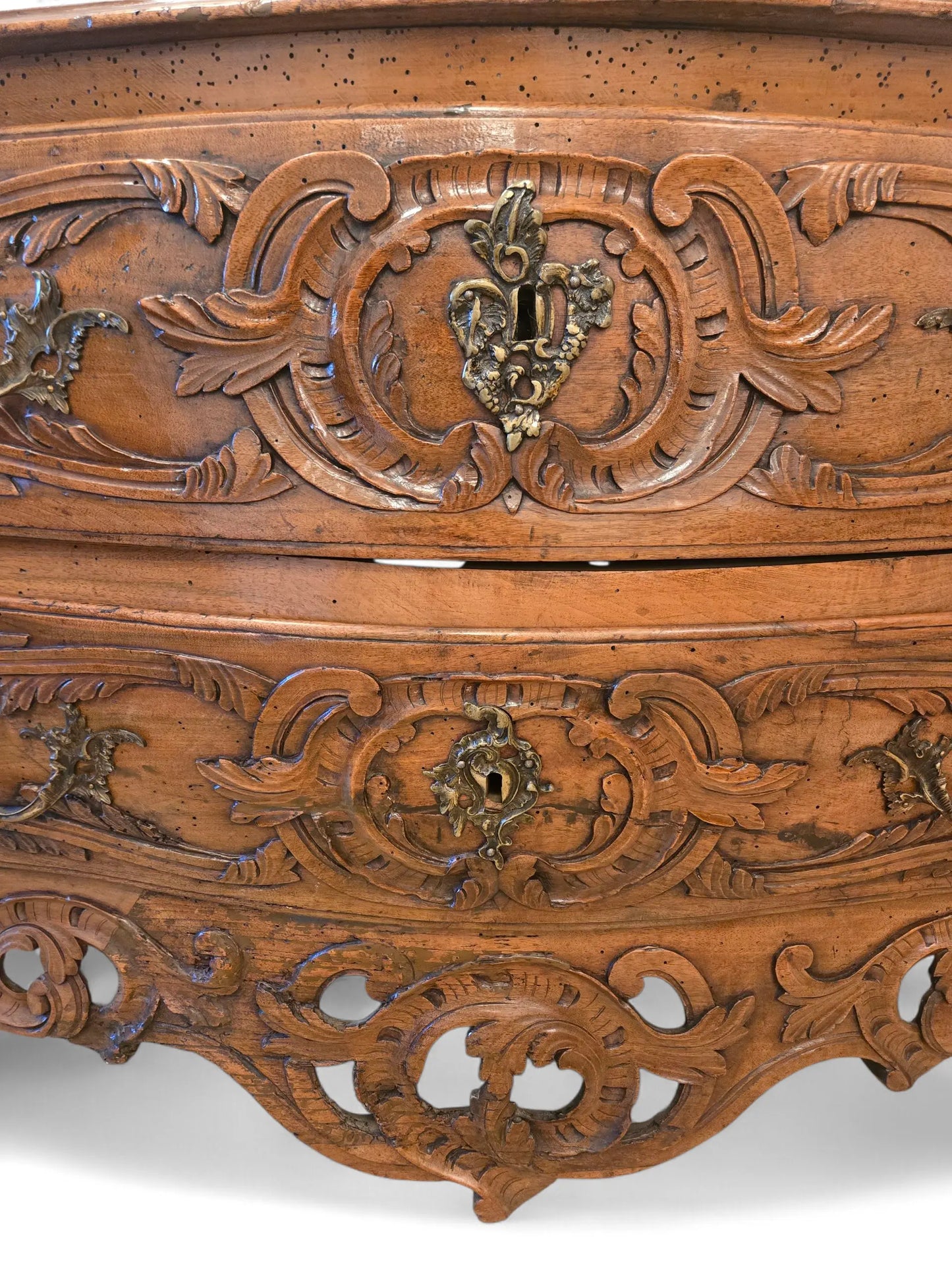 Antique French Louis XV Walnut Commode, 18th Century Home Crush