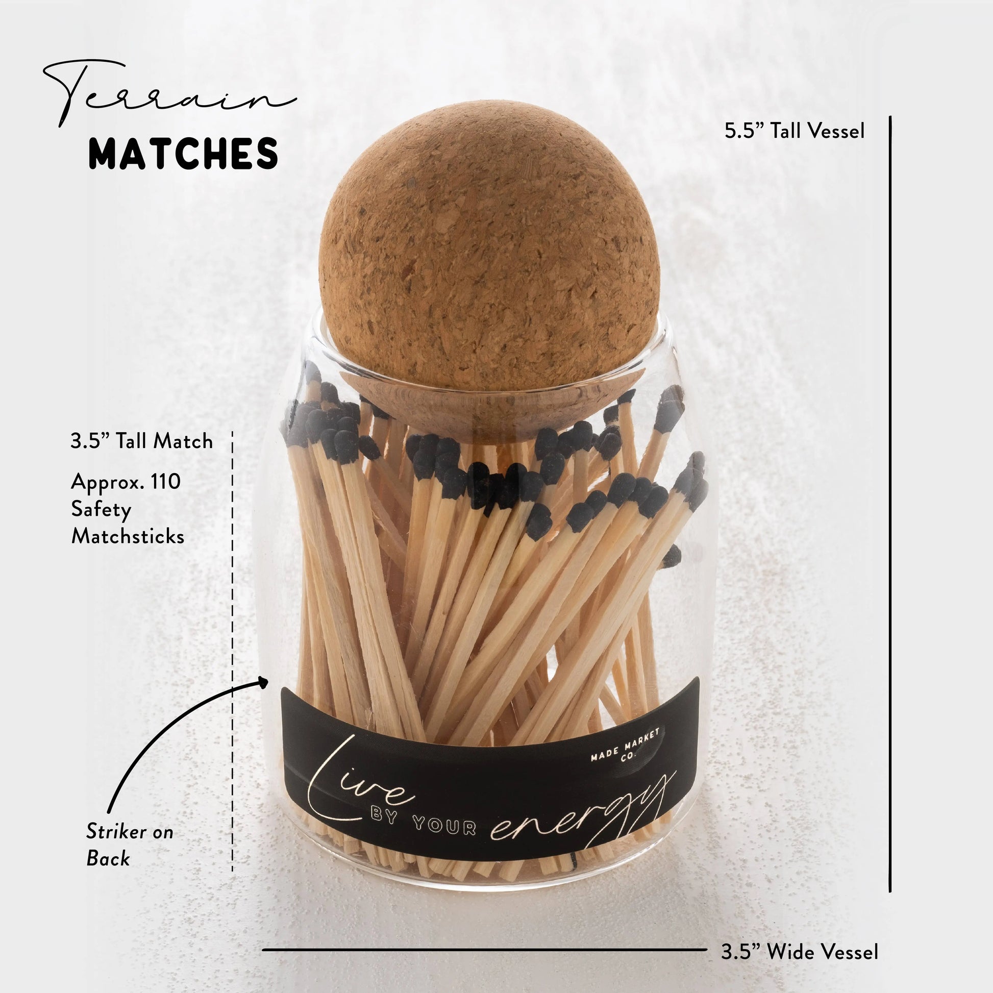 Terrain White Matches Made Market Co.