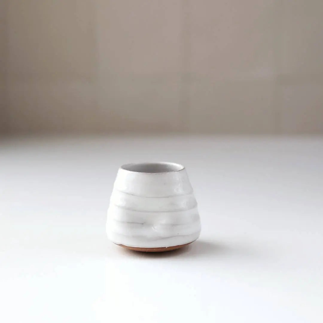 Tipsy Tumbler - White - The cocktail sipper for fidgeting Gravesco Pottery