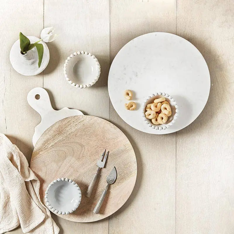 White Marble Lazy Susan Santa Barbara Design Studio by Creative Brands