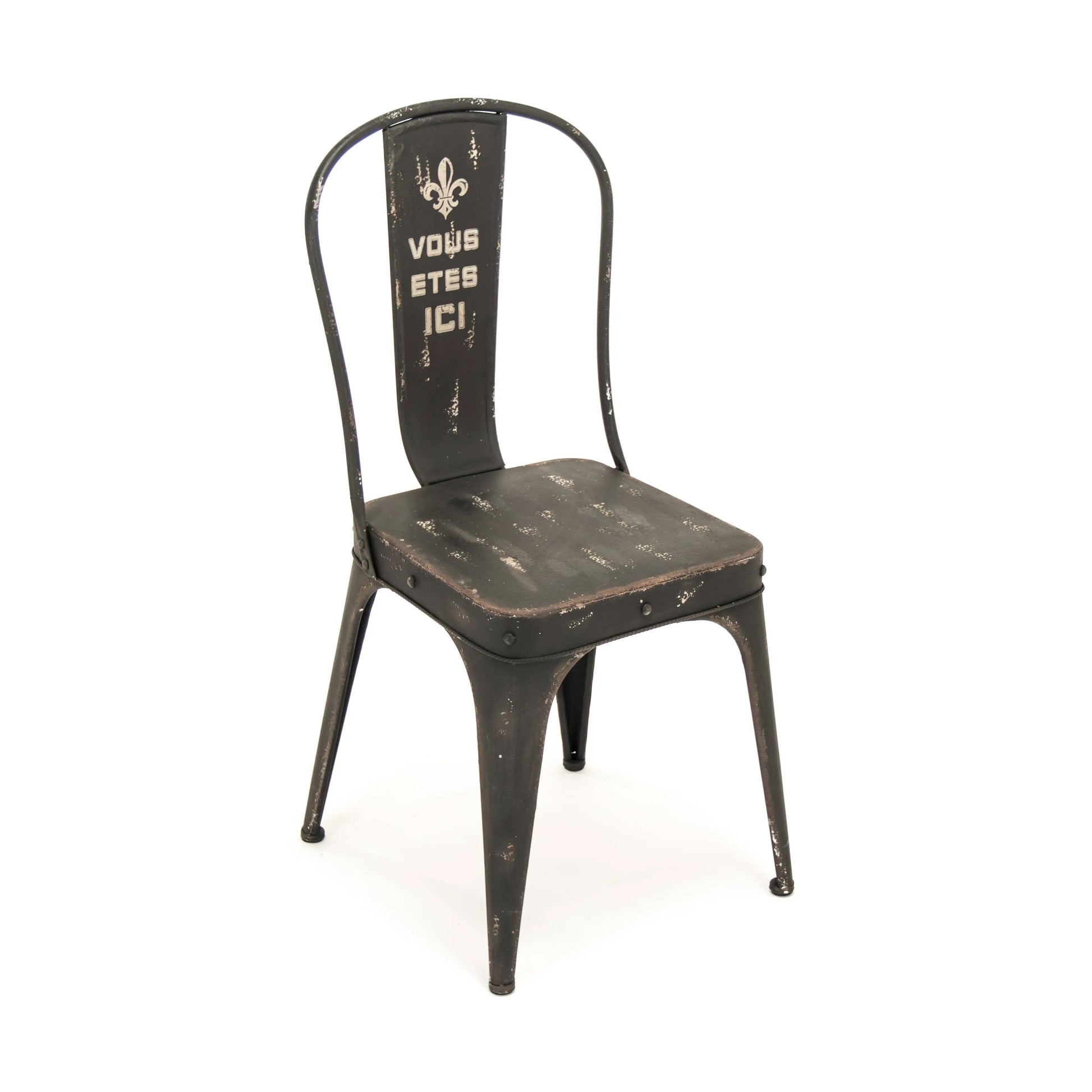 Christelle Iron Chair: Iron Antique Black Home Crush