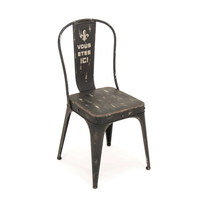 Christelle Iron Chair: Iron Antique Black Home Crush
