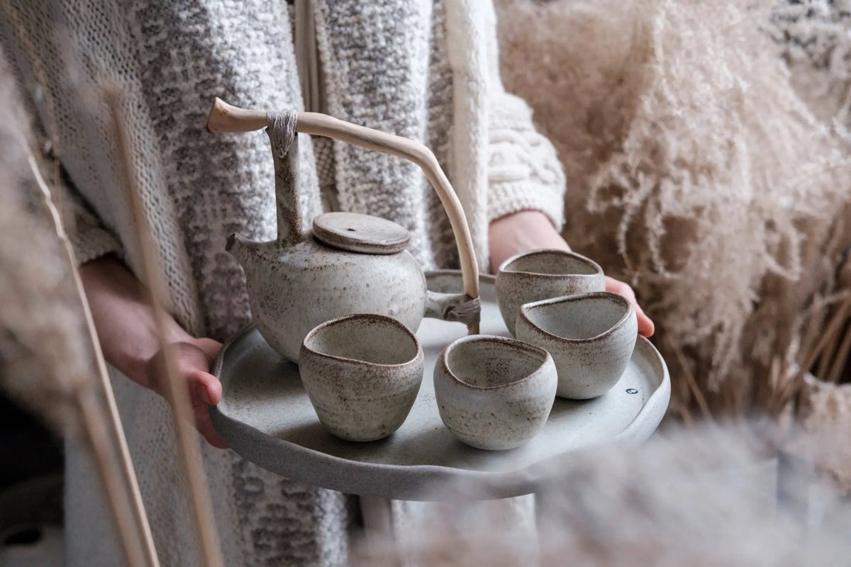 Earthling Collection CONNECT Teapot — handmade stoneware LAIMA CERAMICS (SIA Radosa Apvieniba Spares)