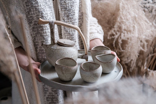 Earthling Collection CONNECT Teapot — handmade stoneware LAIMA CERAMICS (SIA Radosa Apvieniba Spares)