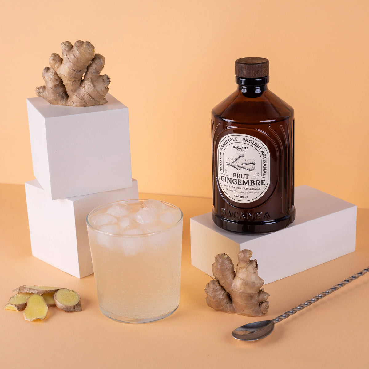 Raw Ginger Syrup - Organic - 400ml Bacanha