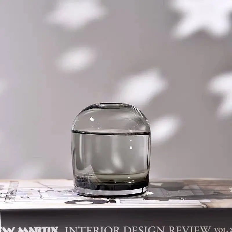 Wide Glass Vase BlakOutlet