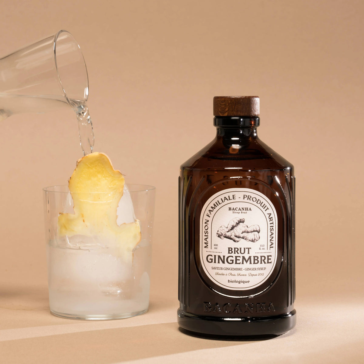 Raw Ginger Syrup - Organic - 400ml Bacanha