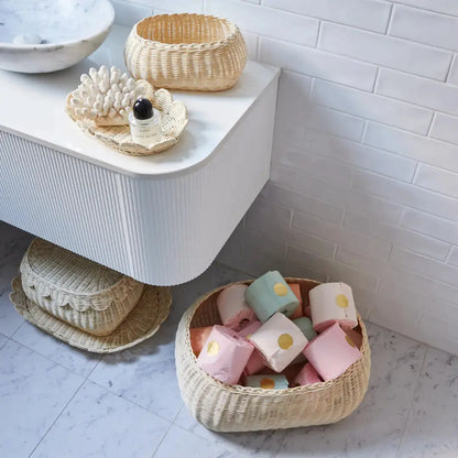 FAUNA TRIO RATTAN BASKET SET NATURAL BEBE BASK®
