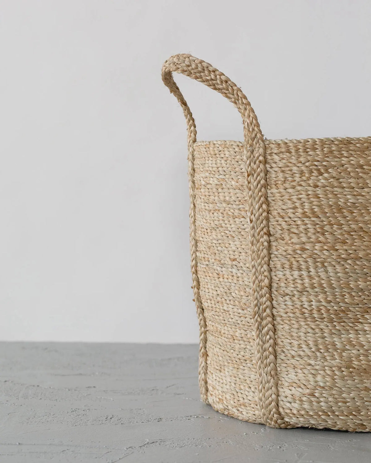Round Laundry Basket, jute Will & Atlas
