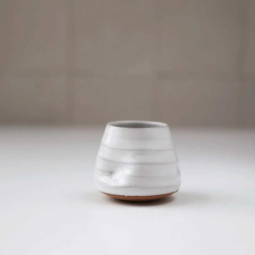 Tipsy Tumbler - White - The cocktail sipper for fidgeting Gravesco Pottery