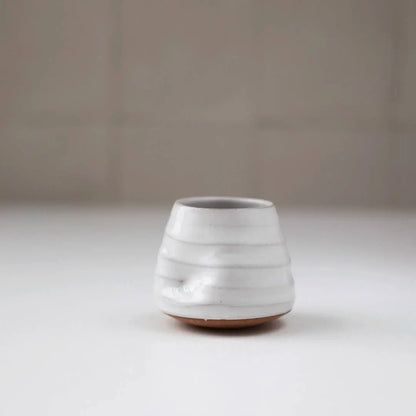 Tipsy Tumbler - White - The cocktail sipper for fidgeting Gravesco Pottery