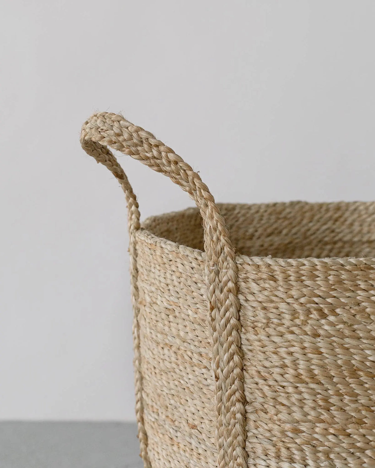 Round Laundry Basket, jute Will & Atlas