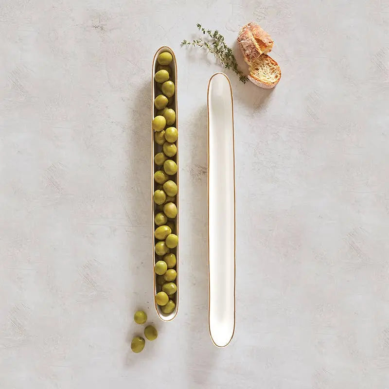 Ceramic Olive Boat Santa Barbara Design Studio by Creative Brands
