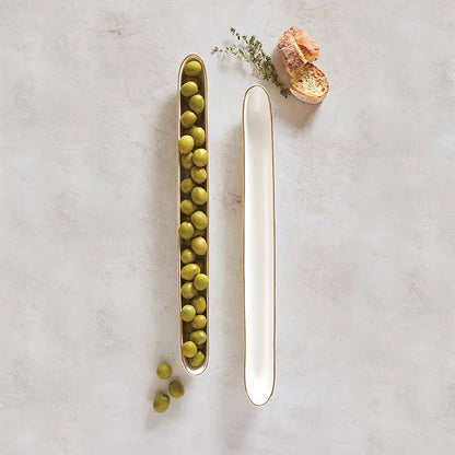 Ceramic Olive Boat Santa Barbara Design Studio by Creative Brands