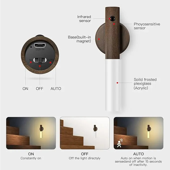 Smart Baton Light- Walnut Home Crush