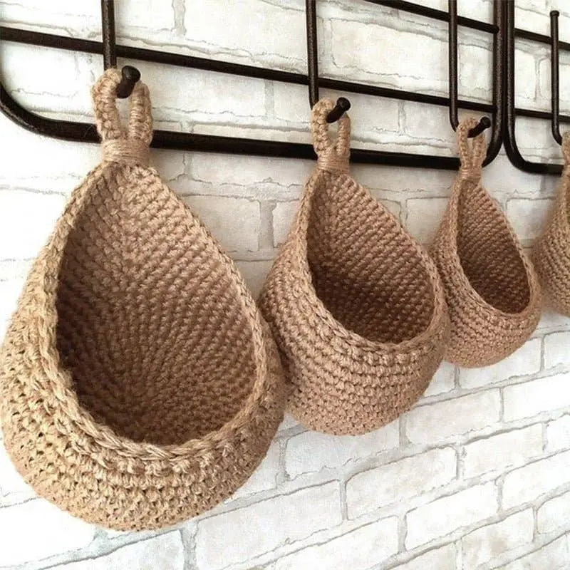 Woven Hanging Storage Baskets BRECK + FOX