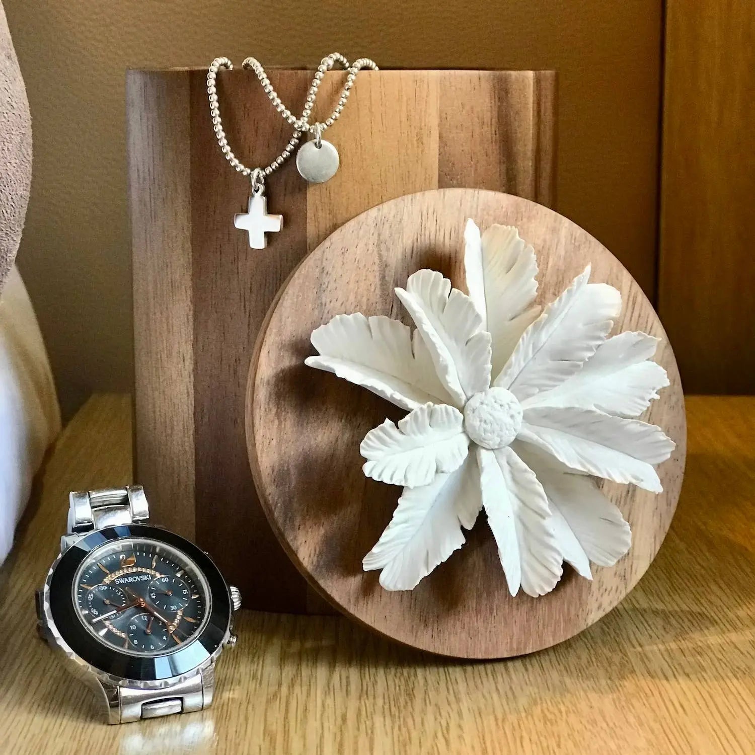 Wooden and Porcelain Box- TIBU L Anoq