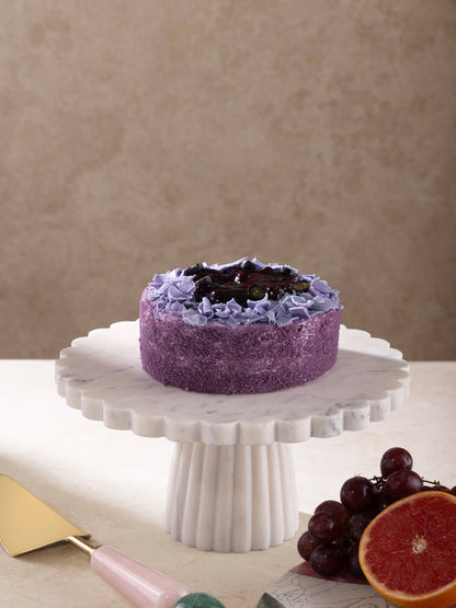 Bobby Ribbed Marble Cake Stand GAURI KOHLI