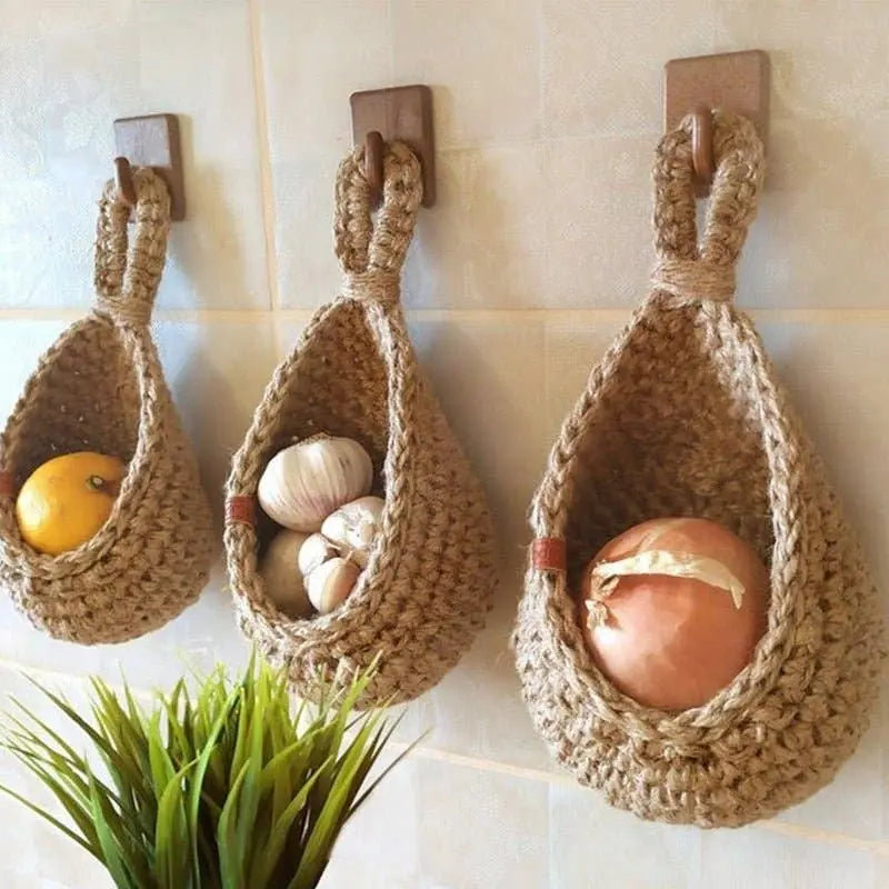 Woven Hanging Storage Baskets BRECK + FOX