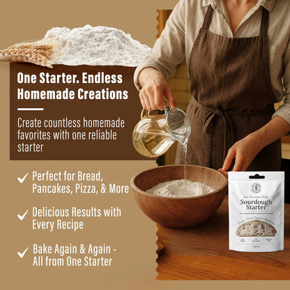 Organic Non-GMO, Freeze Dried, Sourdough Starter My Rustic Roots
