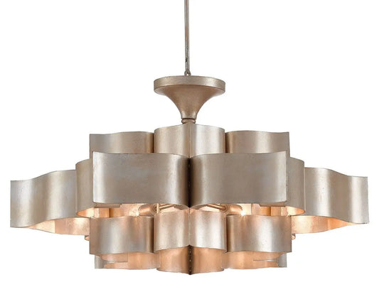 Grand Lotus Large Silver Chandelier Home Crush