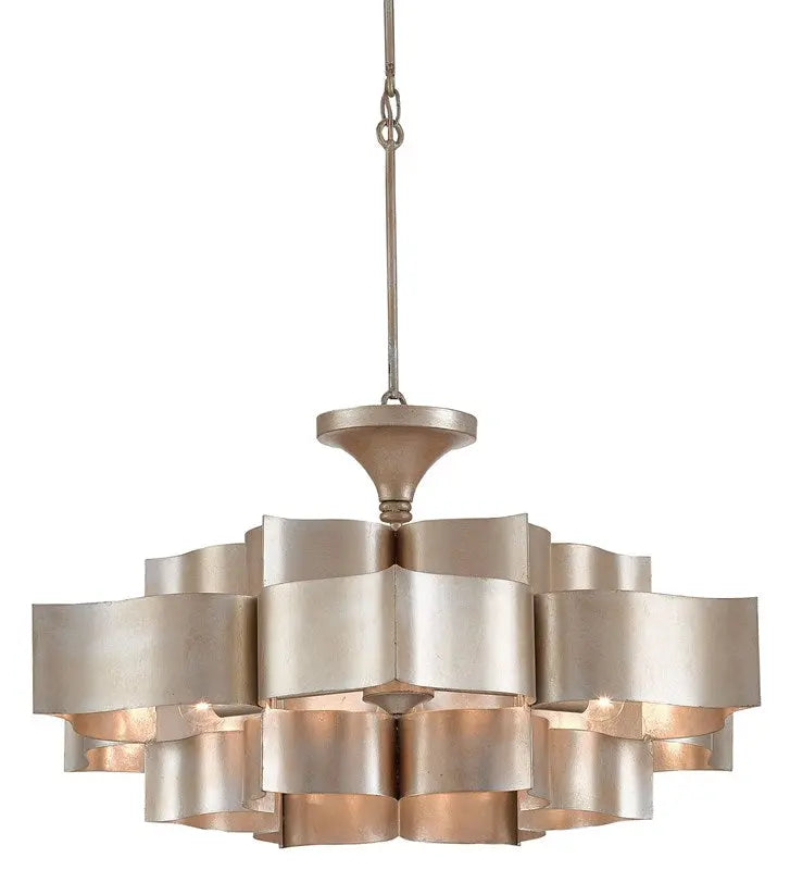 Grand Lotus Large Silver Chandelier Home Crush
