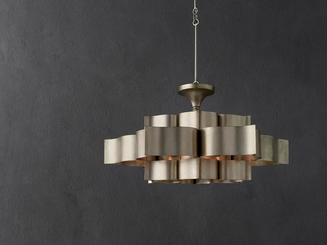 Grand Lotus Large Silver Chandelier Home Crush
